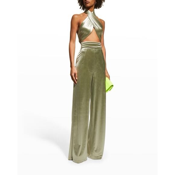 Bronx and Banco Pants - Bronx and Banco Cleopatra Velvet Jumpsuit